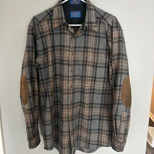 Men's Pendleton Plain Elbow-Patch Trail Shirt - Size M
